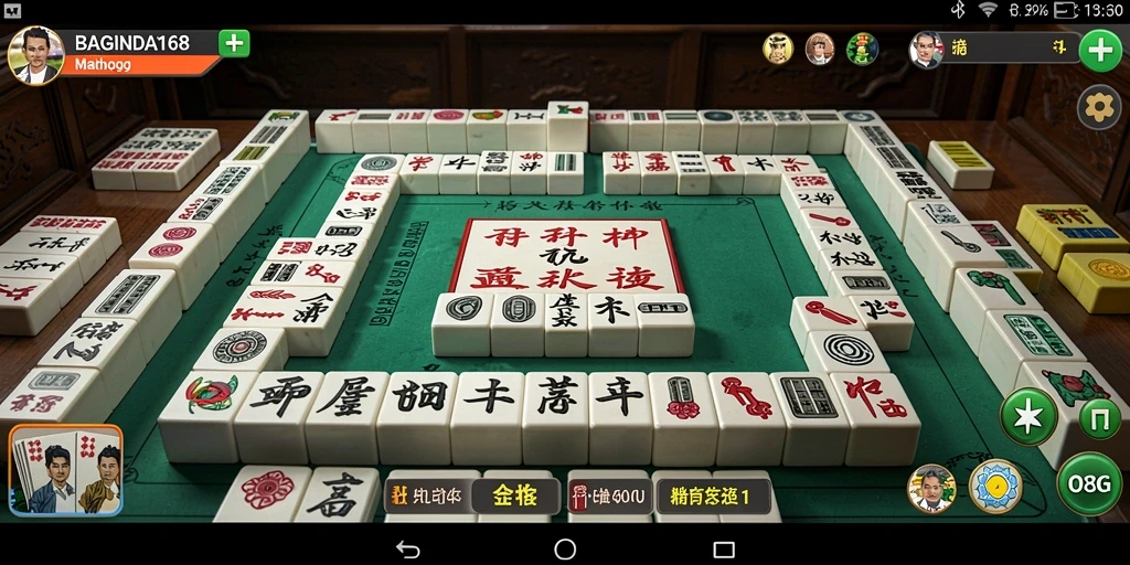 Screenshot menampilkan gameplay seru dari BAGINDA168 di Mahjong.