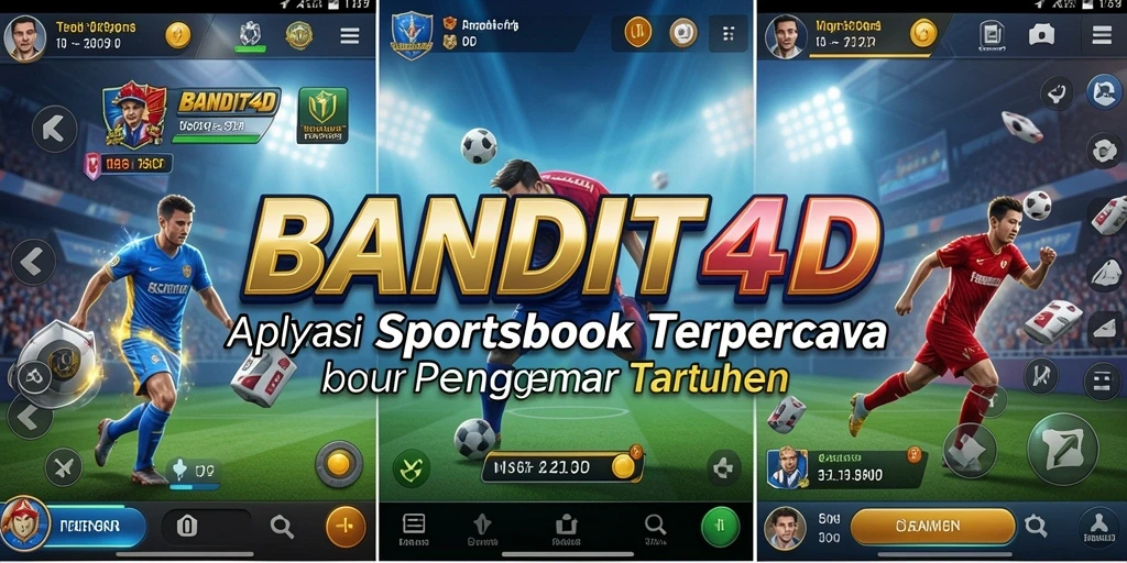 Tampilan utama BANDIT4D dengan berbagai pilihan taruhan olahraga.