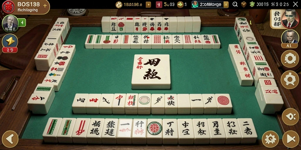Menampilkan gameplay seru Mahjong di BOS138.