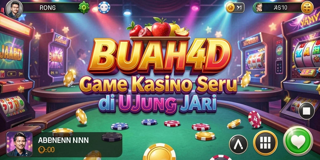 Tampilan gameplay BUAH4D dengan tema Kasino yang menarik.