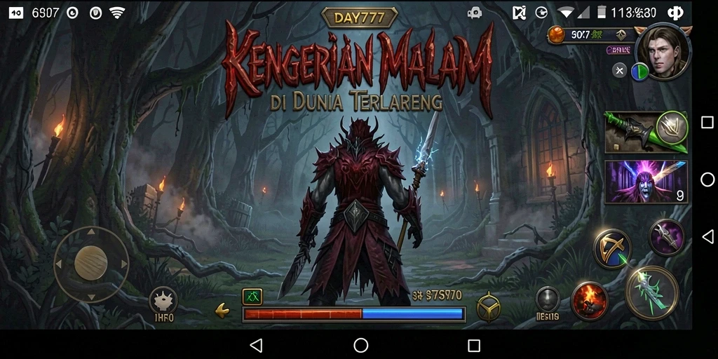 Tampilan gameplay mengerikan yang penuh ketegangan.
