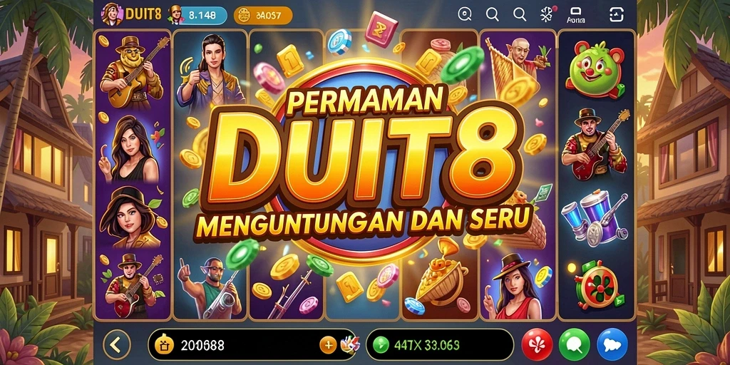 Tampilan gameplay menarik dari permainan Slot DUIT8.