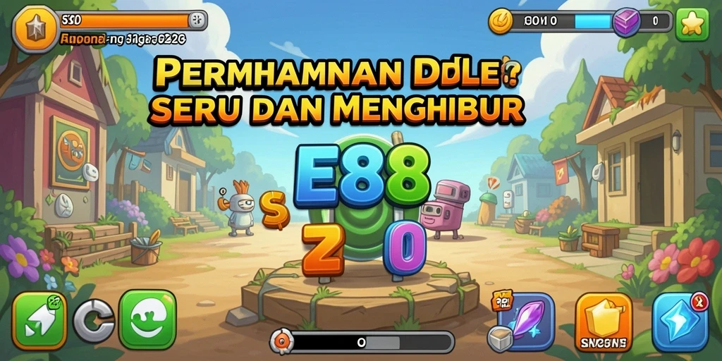 Tampilan gameplay E88 yang menarik dengan elemen Idle yang menyenangkan.