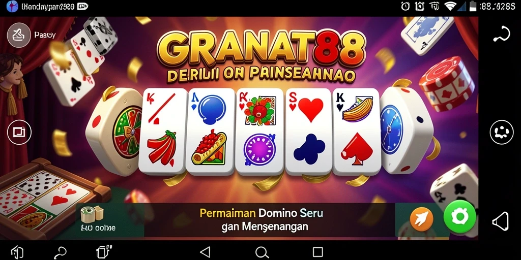 Tangkapan layar gameplay Domino yang seru dan interaktif.