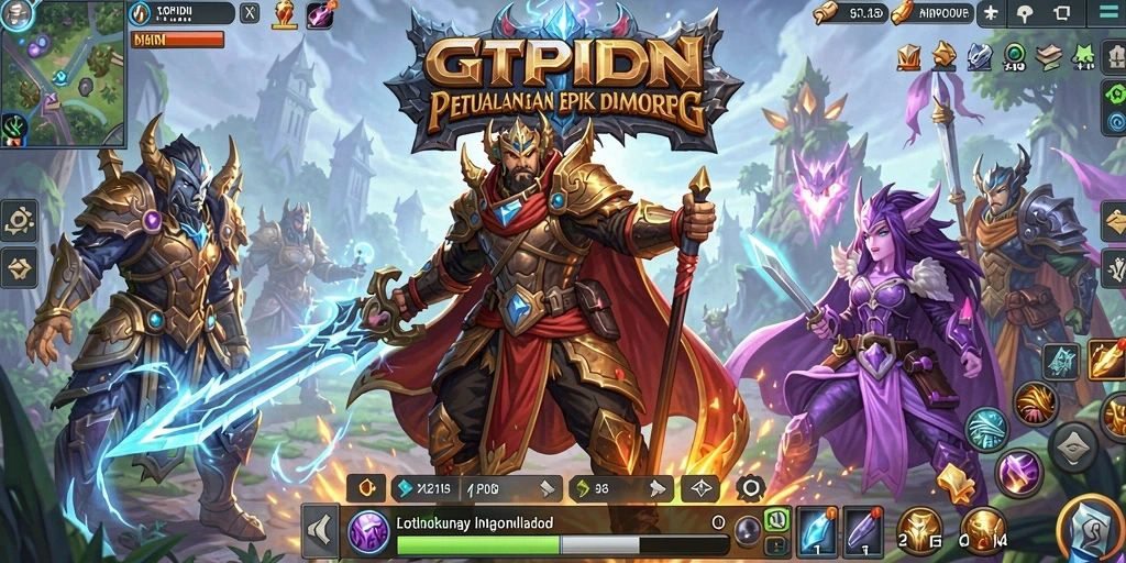 Tampilan gameplay epik GTPIDN di dunia MMORPG.
