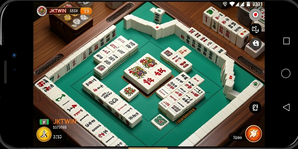 Tampilan gameplay Mahjong yang menarik dalam JKTWIN.
