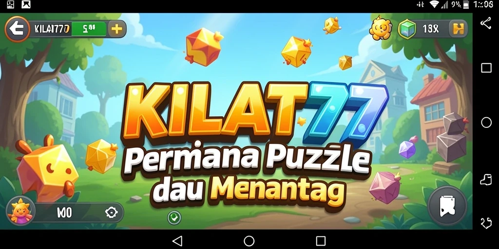 Screenshot gameplay KILAT77 menampilkan berbagai teka-teki menarik.