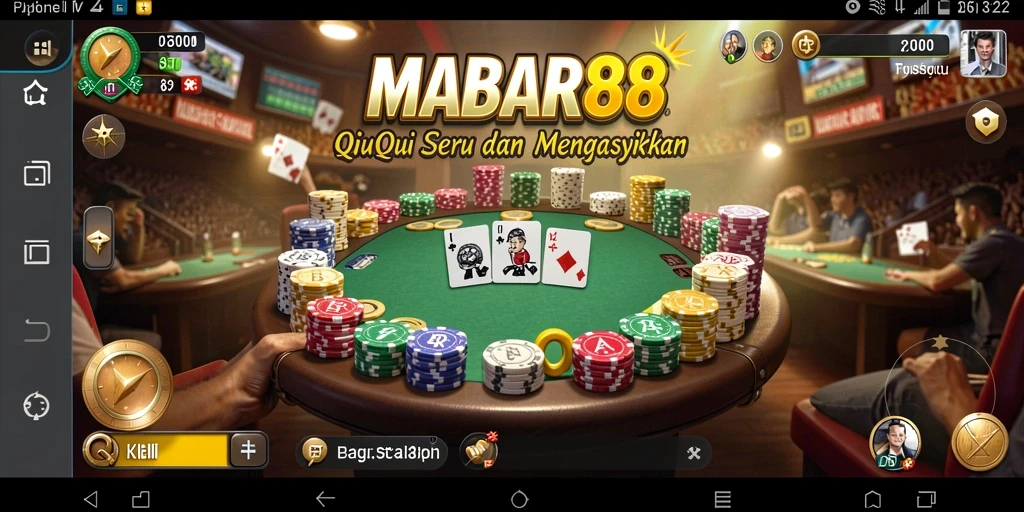 Tampilan gameplay QiuQiu yang menegangkan di MABAR88.