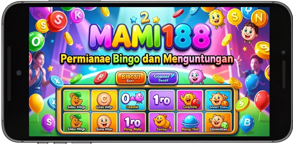 Tampilan antarmuka MAMI188 menampilkan aksi seru permainan Bingo.