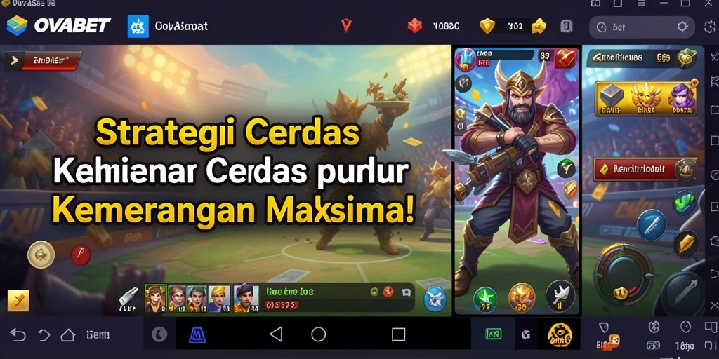 Tampilan gameplay OVABET yang menegangkan dan penuh strategi.