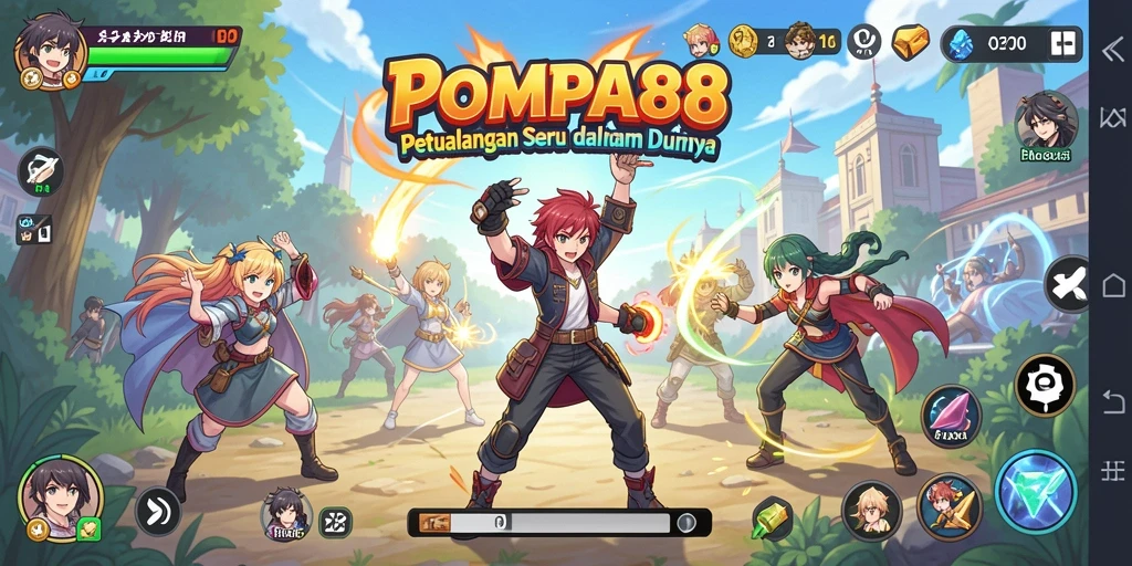 Tampilan gameplay POMPA88 yang seru dan penuh aksi.