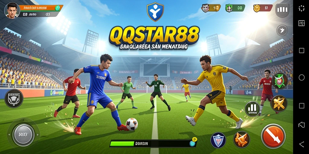 Gameplay QQSTAR88 yang penuh aksi dengan berbagai olahraga menarik.