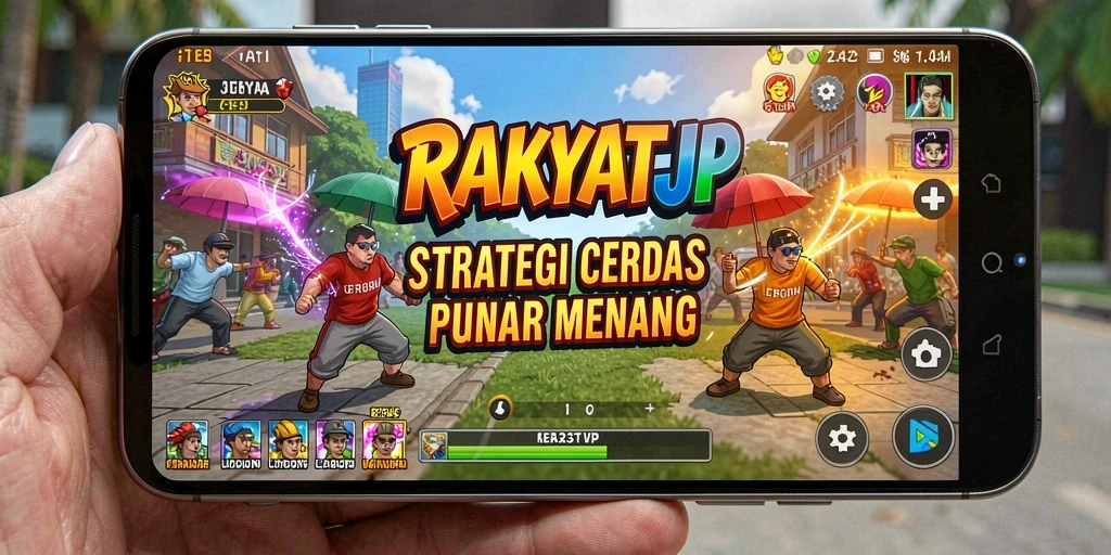 Tampilan gameplay RAKYATJP yang menarik dengan taktik yang mendalam.