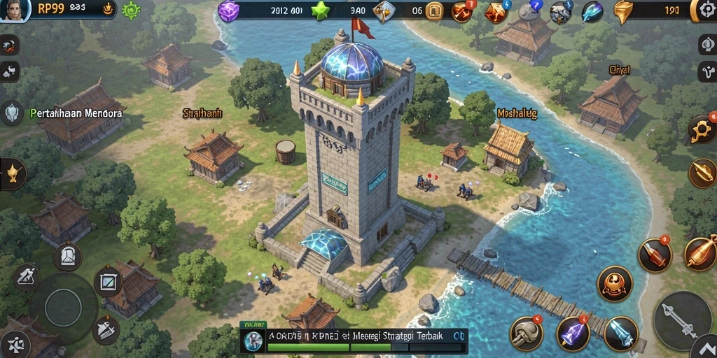Screenshot gameplay menampilkan pertempuran seru dalam RP99.