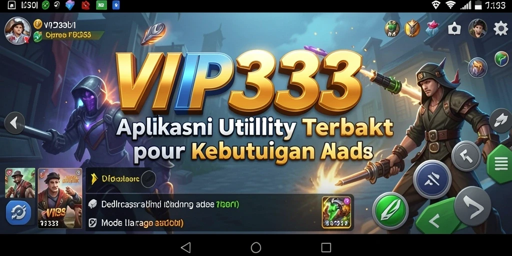 Screenshot aplikasi VIP333 menampilkan fitur pengingat dan alat pengelolaan tugas.