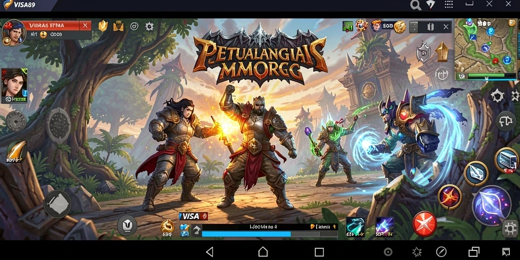 Tampilan gameplay <strong>VISA89</strong> yang menarik dan mendebarkan di dunia MMORPG.